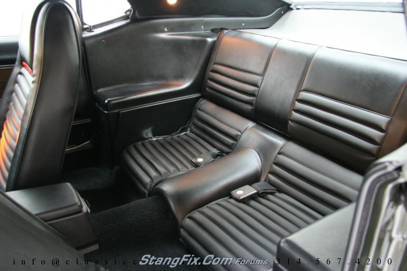 1969 Mustang Coupe Interior Rear